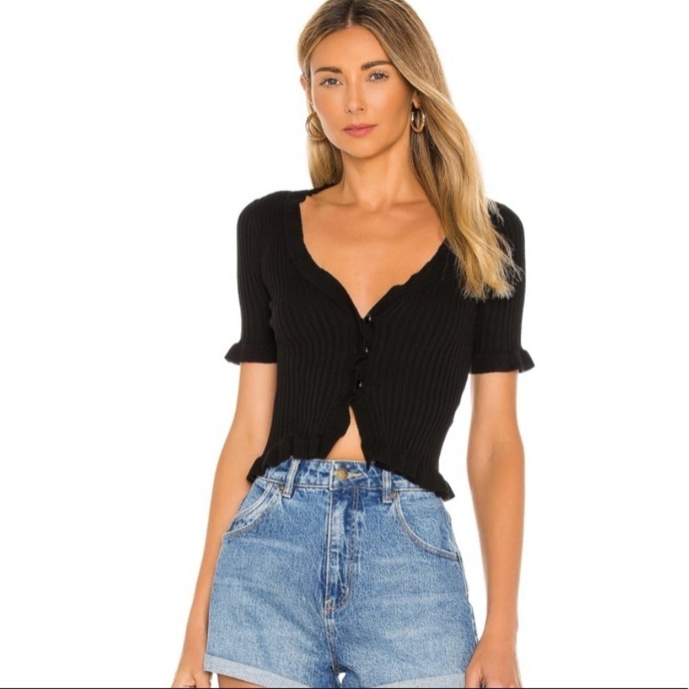 Carissa ruffle sweater